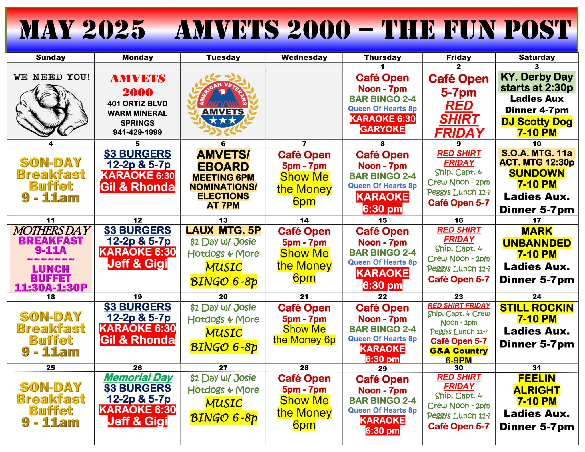 May 2025 Calendar